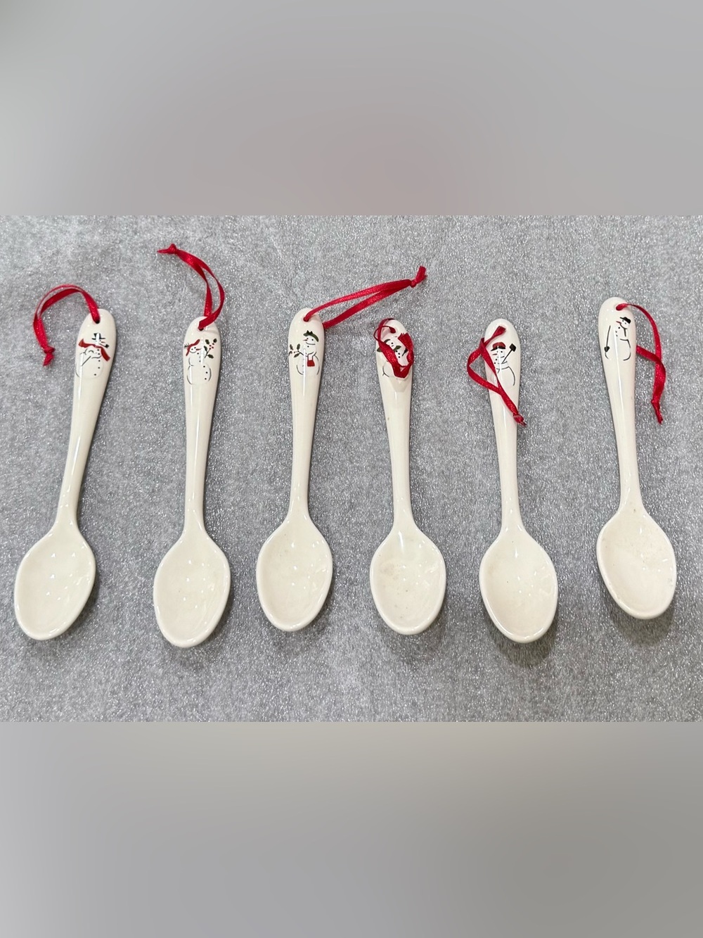 Williams Sonoma Snowman Spoons